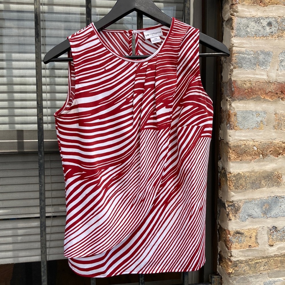 Liz Claiborne No-sleeve Office Blouse, PXS
